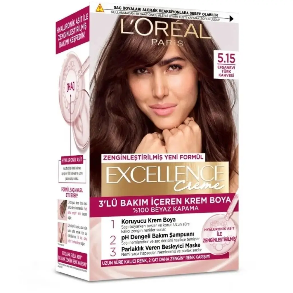 L’Oreal Paris Excellence Creme 5.15 Efsanevi Türk Kahvesi Saç Boyası