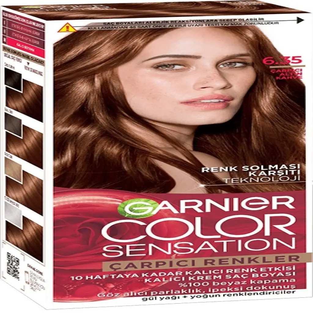 Garnier Color Sensation Çarpıcı Renkler Saç Boyası 6.35 Çarpıcı Altın Kahve 112 ml