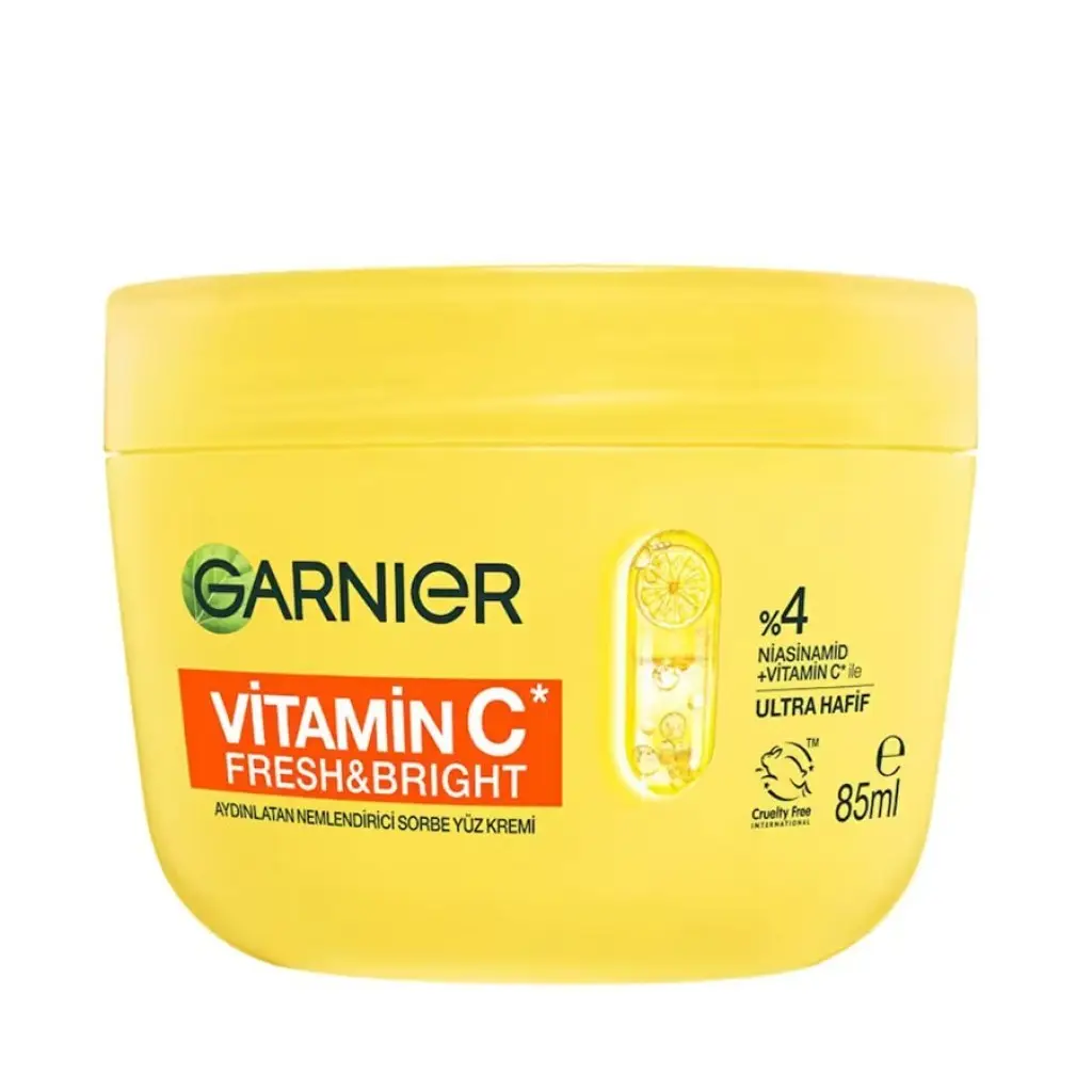 Garnier C Vitamini Fresh & Bright Aydınlatıcı Nemlendirici Sorbe Yüz Kremi 85 ml