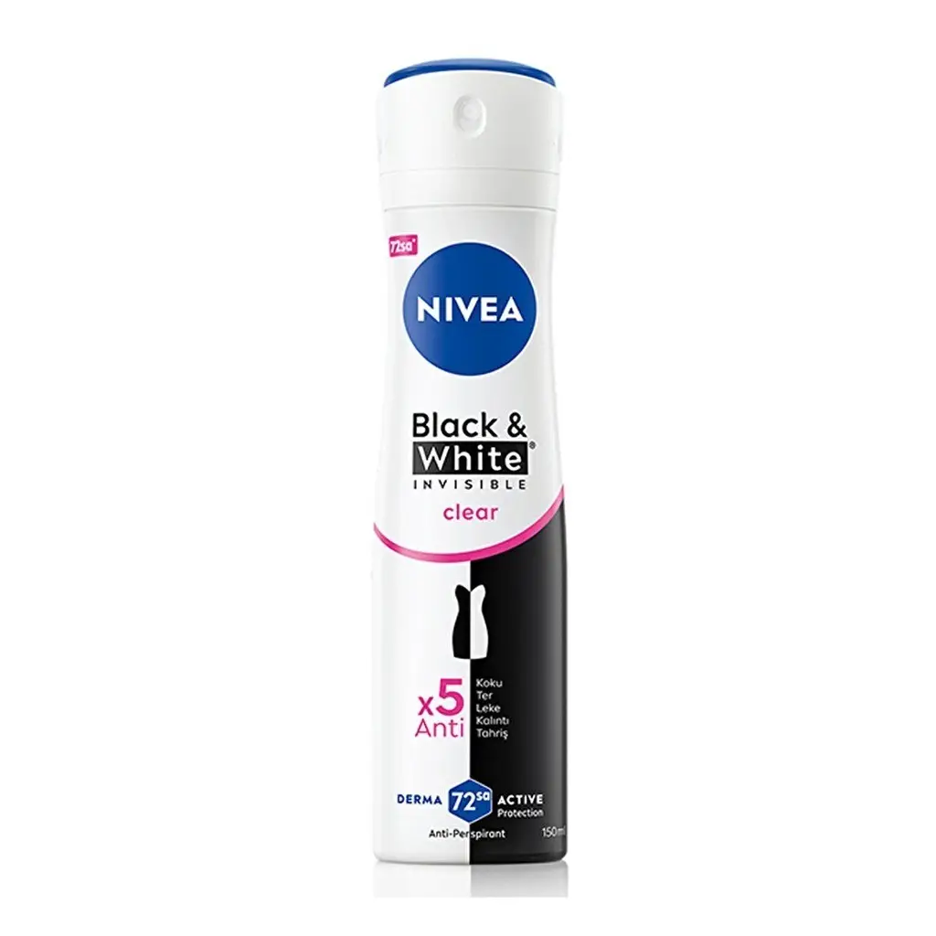 Nivea Sprey Deodorant Invisible for Black & White Clear 150 ml