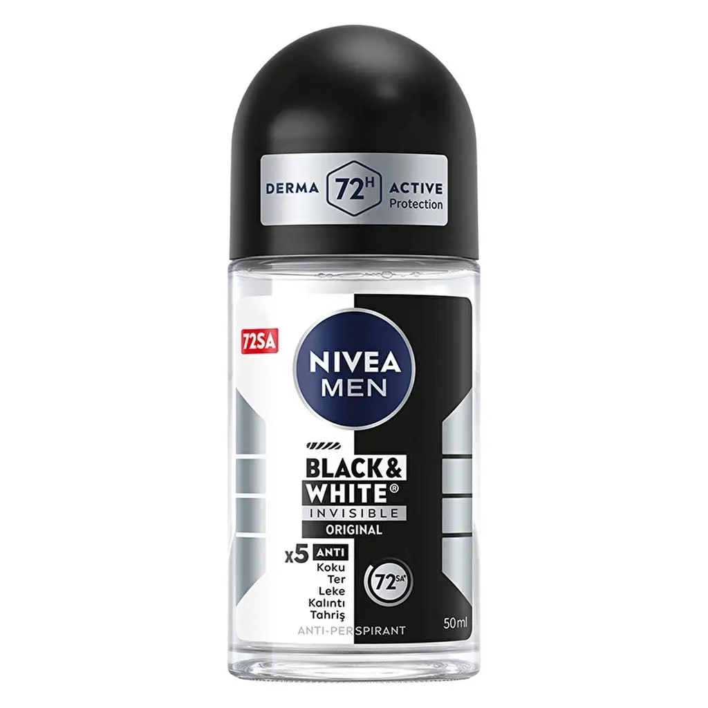 Nivea Men Invisible For Black & White Original Roll-On 50 ml