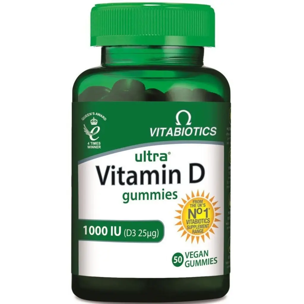 Vitabiotics Ultra Vitamin D Gummies 1000 IU 50 Vegan Gummies
