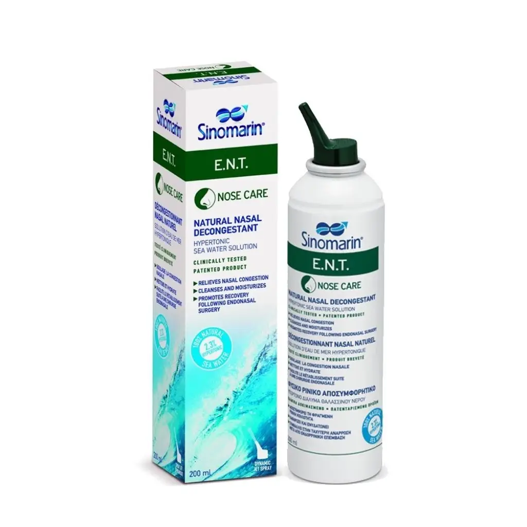 Sinomarin E.N.T. Hipertonik Deniz Suyu Burun Spreyi 200 ml