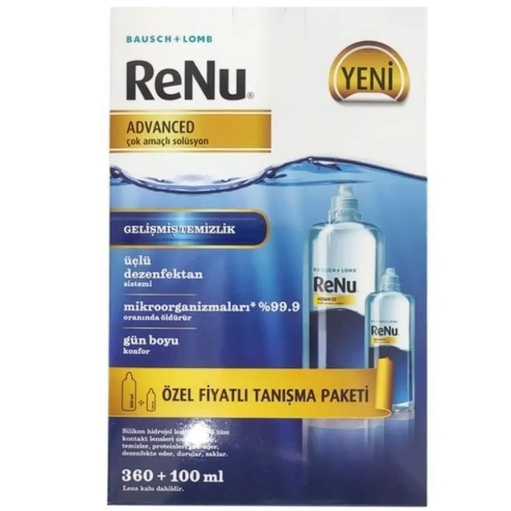 Renu Advanced Çok Amaçlı Lens Solüsyonu 360 + 100 ml