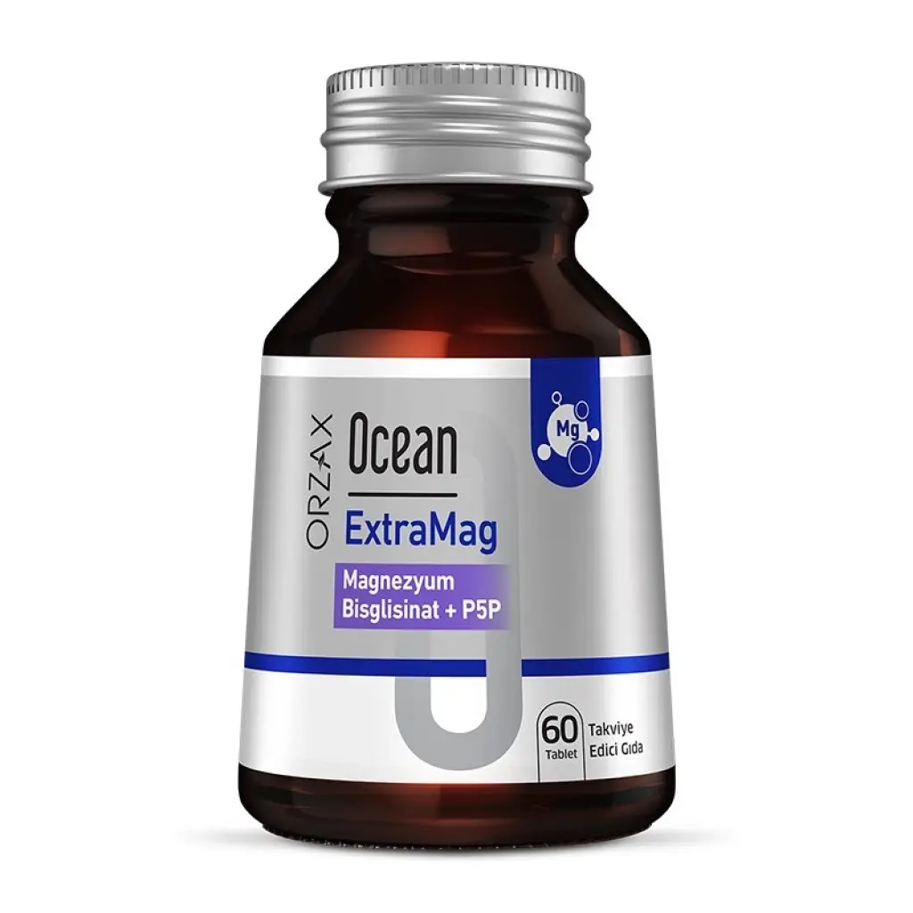 Ocean ExtraMag Magnezyum Bisglisinat + P5P 60 Tablet