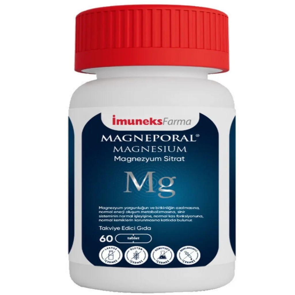 İmuneks Farma Magneporal Magnezyum Sitrat 60 Tablet