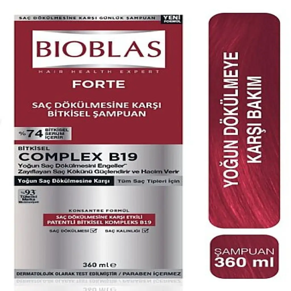 Bioblas Forte Yoğun Saç Dökülmesine Karşı Serum 360 ml