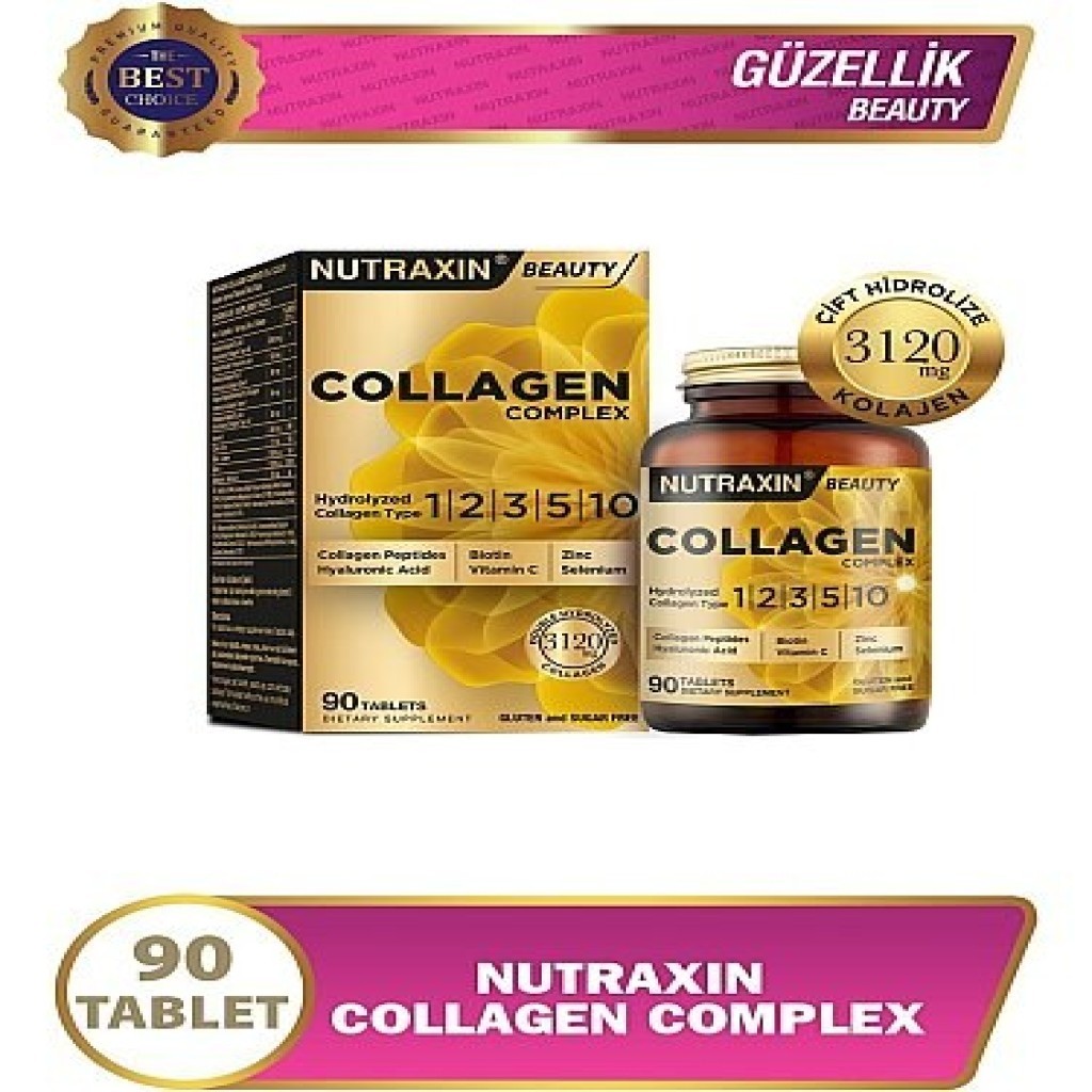 Nutraxin Collagen Complex Tip 1-2-3-5-10 3120 mg 90 Tablet