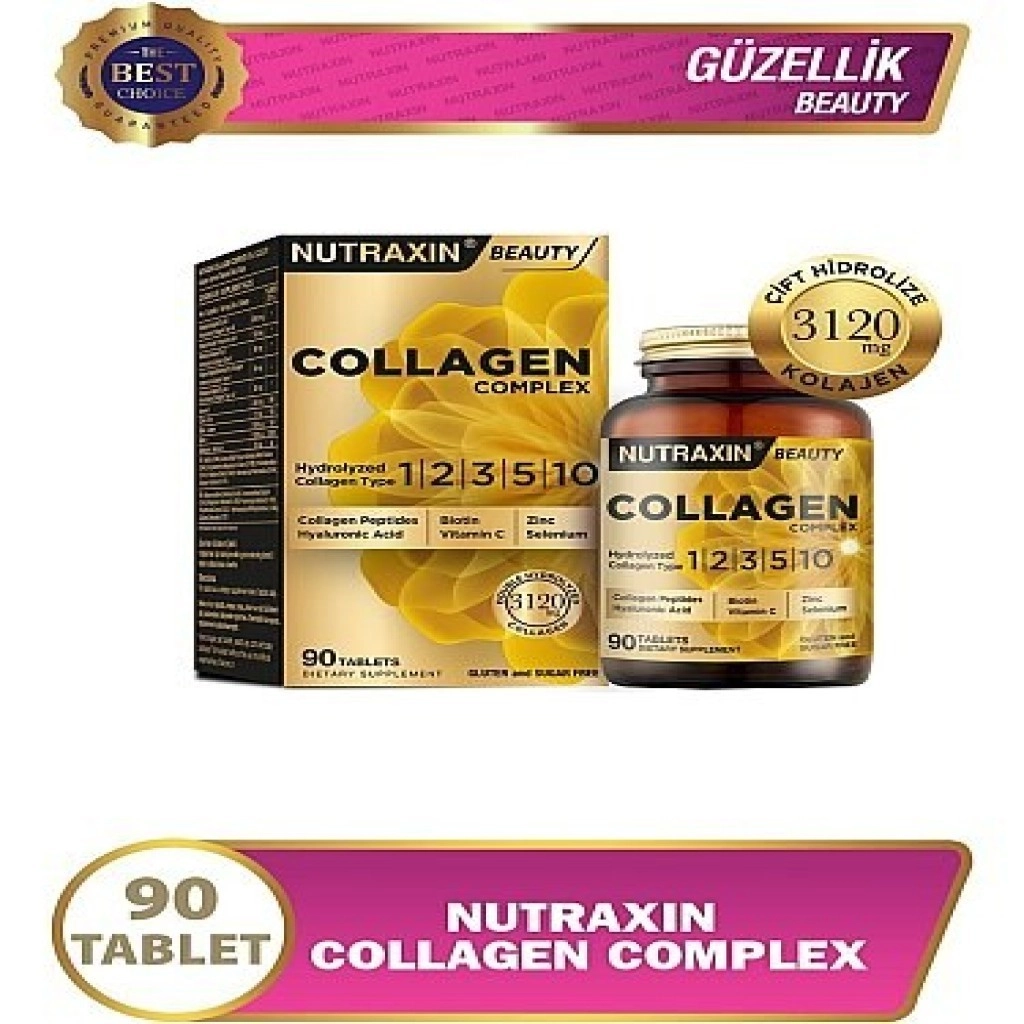 Nutraxin Collagen Complex Tip 1-2-3-5-10 3120 mg 90 Tablet