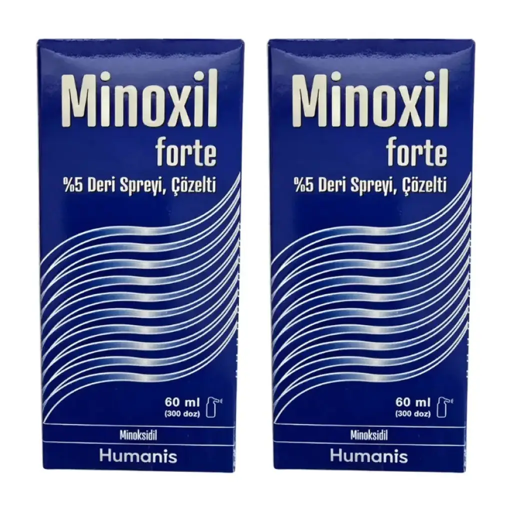 Minoxil Forte Deri Spreyi %5 60 ml 2 Adet