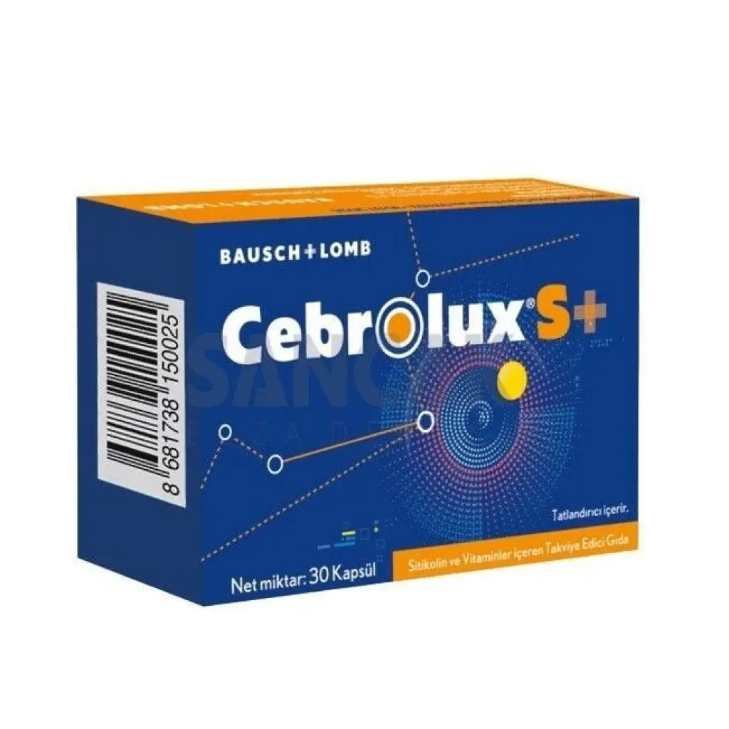 Cebrolux S + Sitikolin Vitamin 30 Kapsül