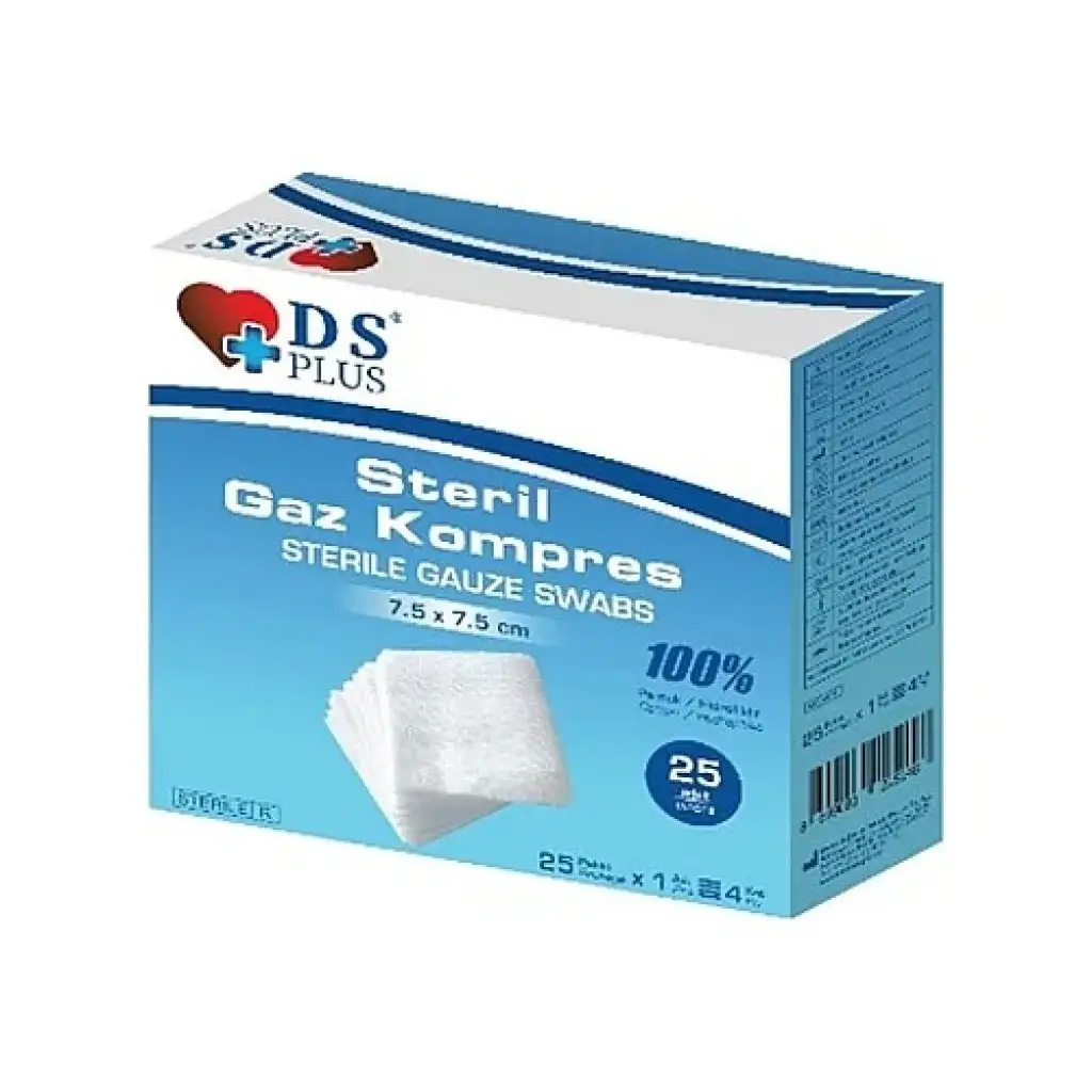 Ds Plus Steril Gaz Kompres 7,5x7,5 cm 25li