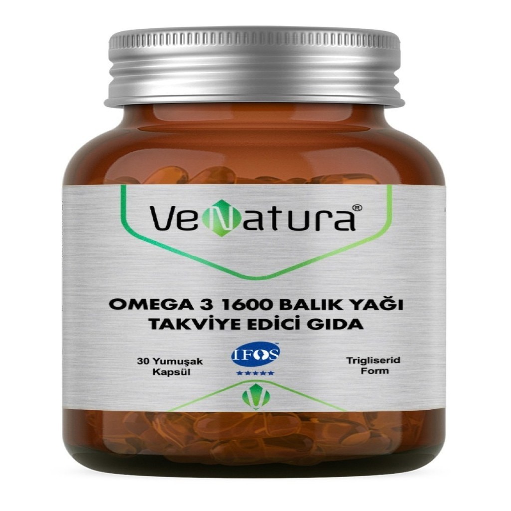 Venatura Omega 3 1600 Balık Yağı 30 Yumuşak Kapsül