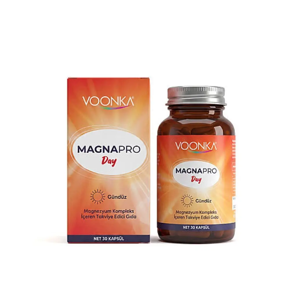 Voonka Magnapro Day Magnezyum Kompleks 30 Kapsül