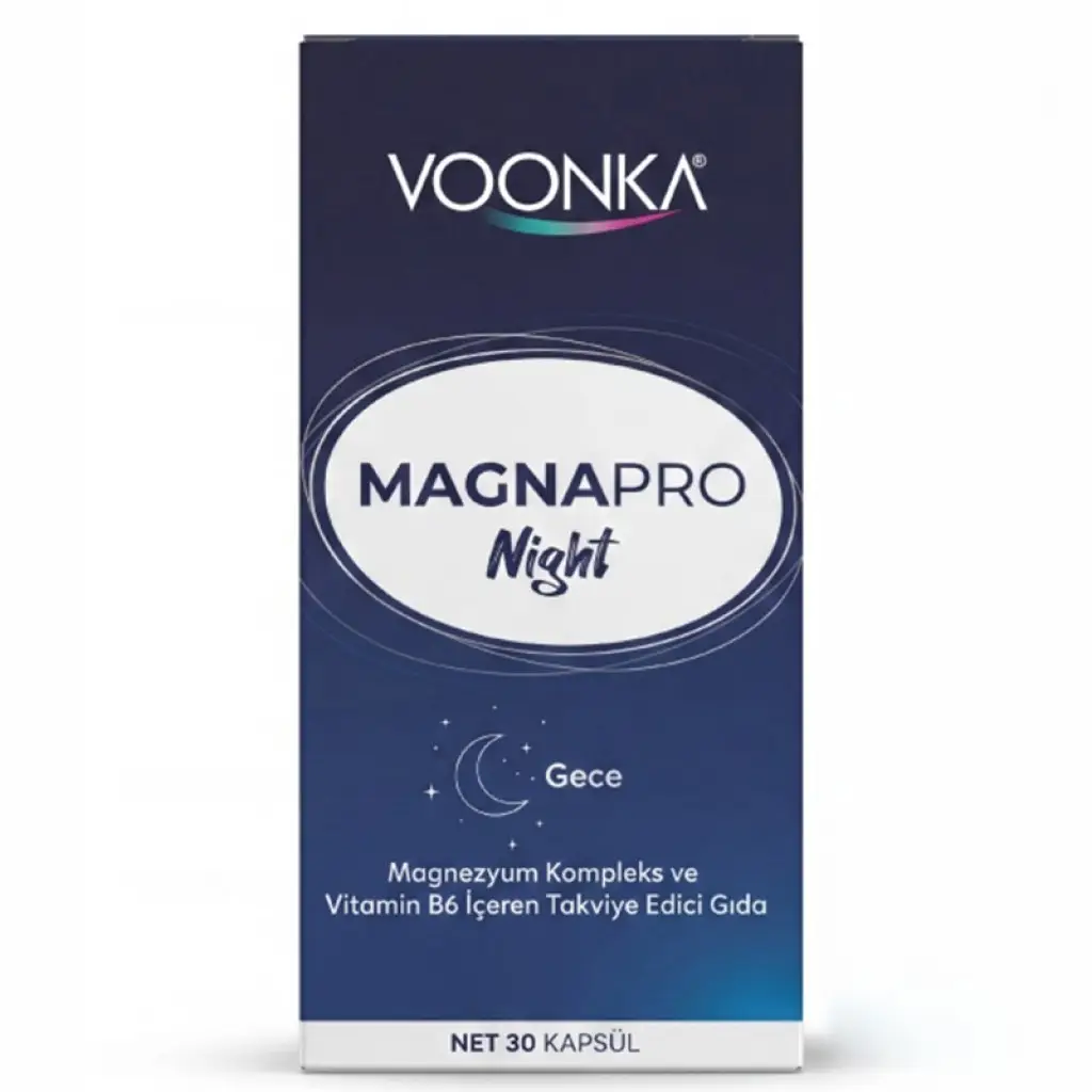 Voonka Magnapro Night Magnezyum Kompleks 30 Kapsül