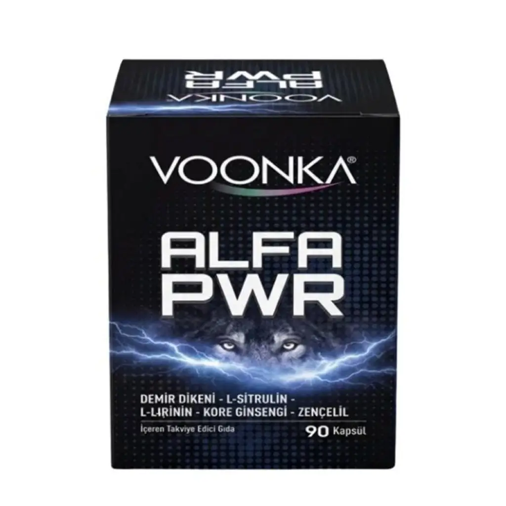 Voonka Alfa PWR Demir Dikeni L-Arjinin Kore Ginsengi 90 Kapsül