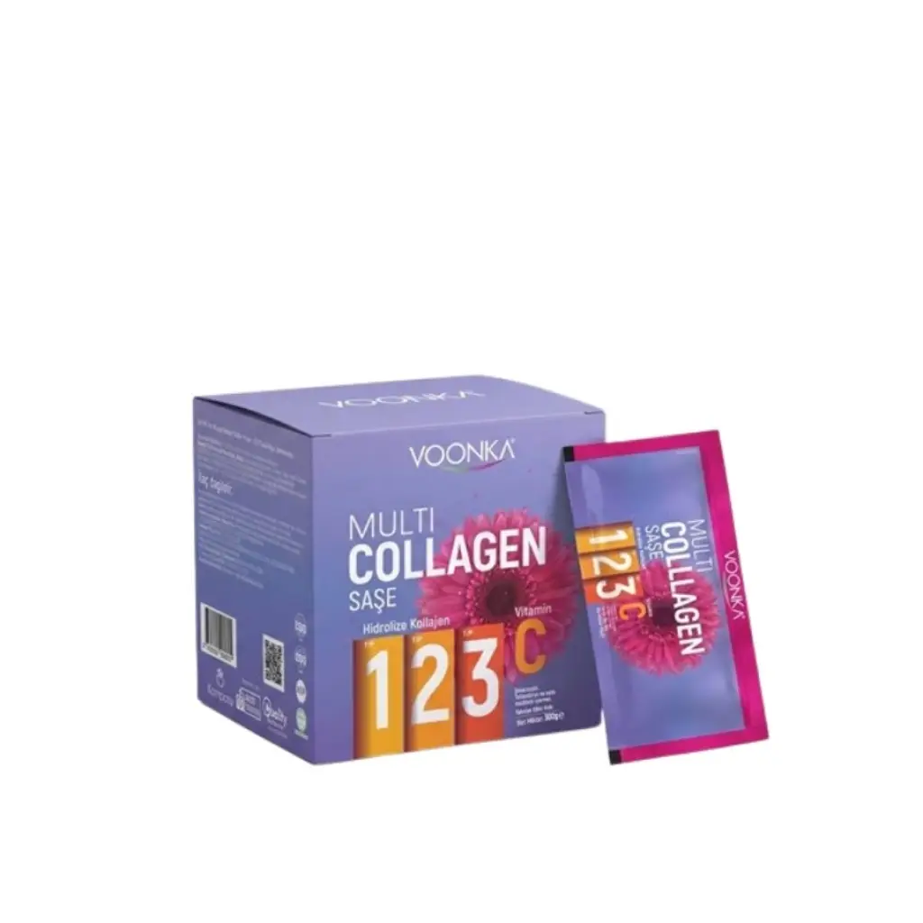 Voonka Multi Collagen Tip 1, 2, 3 ve Vitamin C 30 Saşe