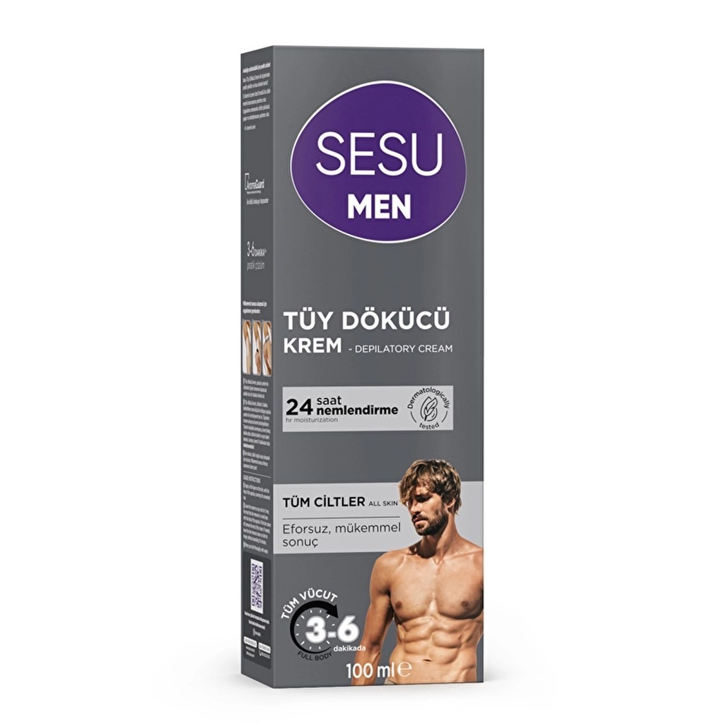 Sesu Tüy Dökücü Krem For Men 100 ml