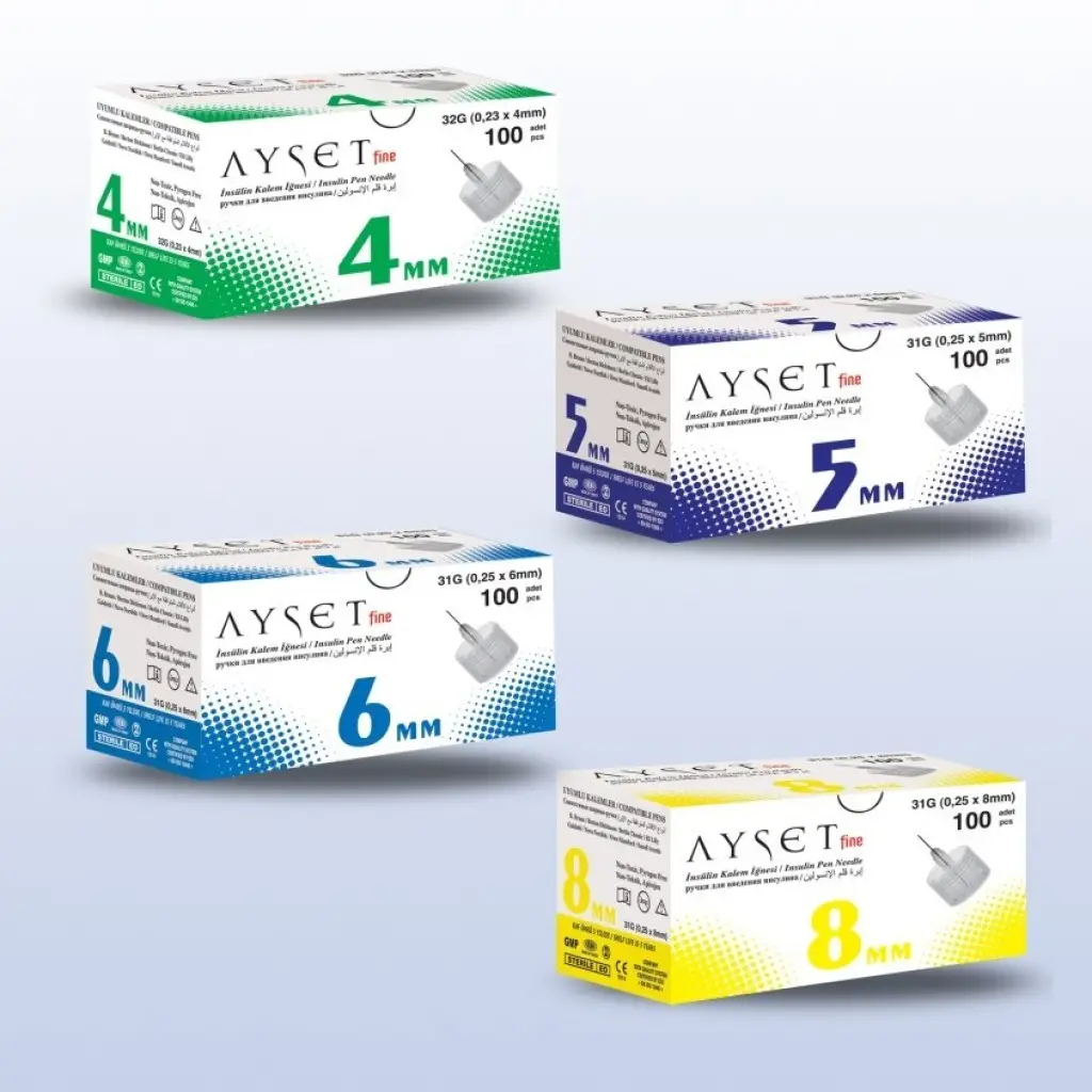 Ayset Fine İnsülin Kalem İğnesi 32G 0.23x4 mm 100’lü