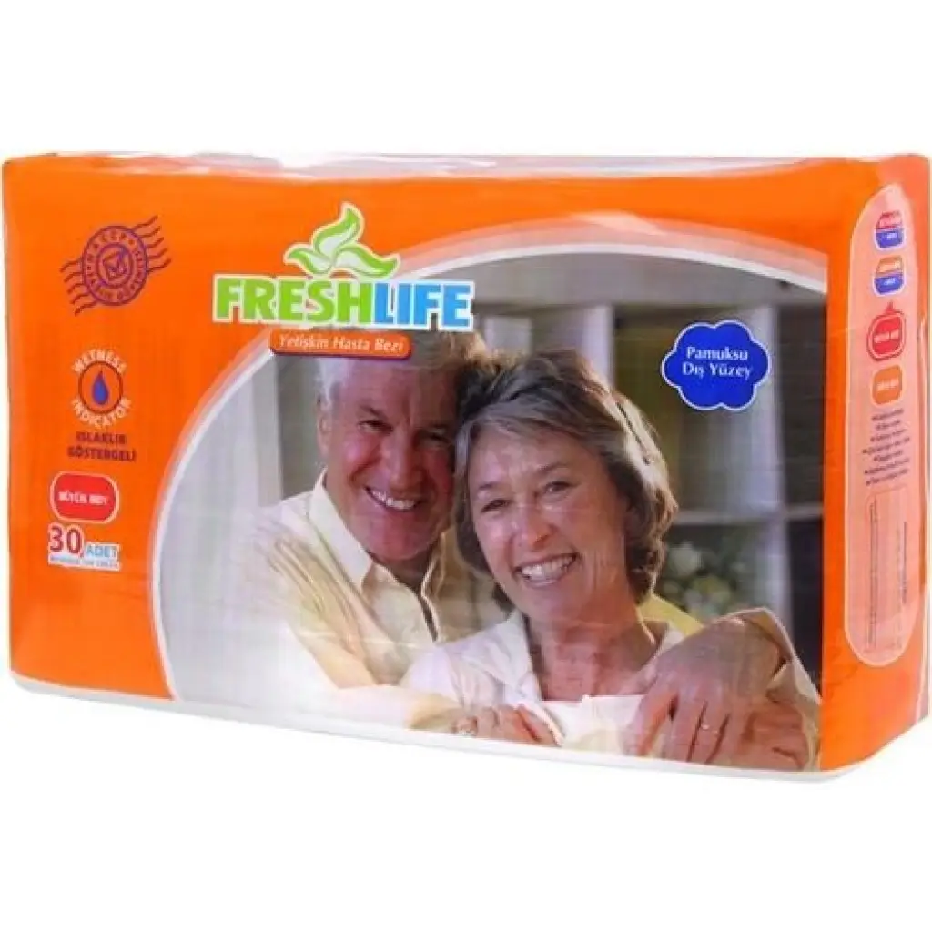 Freshlife Belbantlı Hasta Bezi Islaklık Göstergeli Large 30 Adet