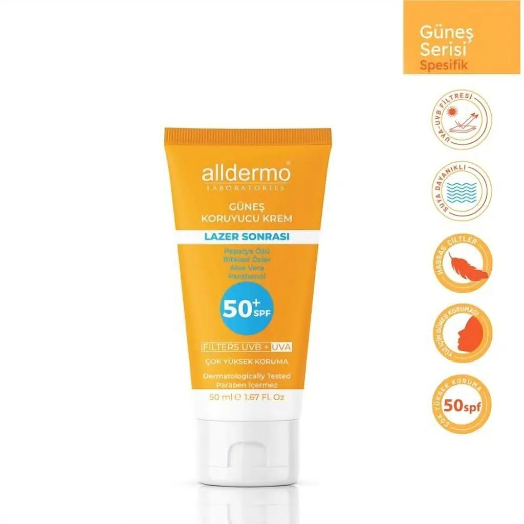 Alldermo SPF50 Lazer Epilasyon Sonrası Cilt Kremi 50 ml