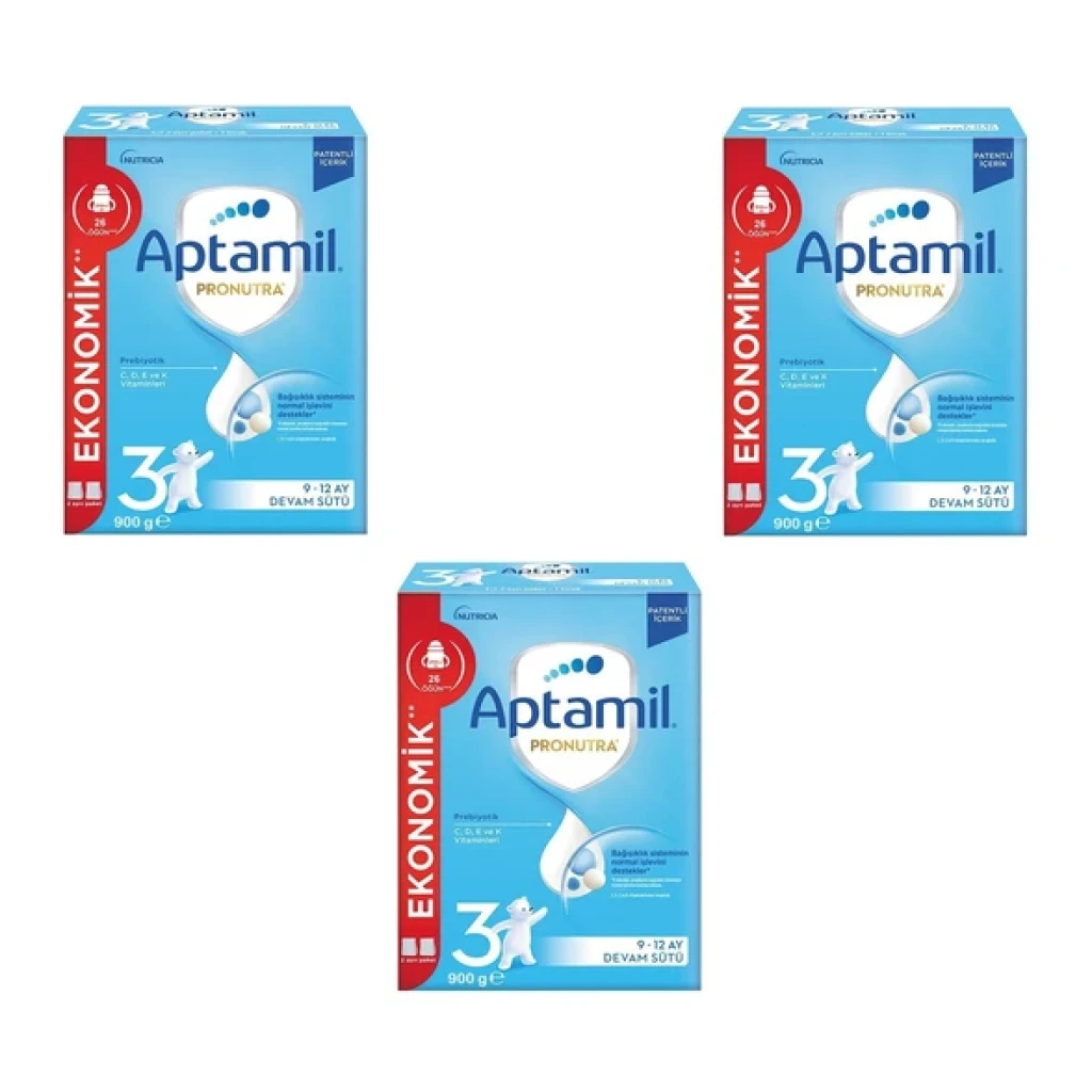 Aptamil 3 Devam Sütü 900 gr 3 Adet