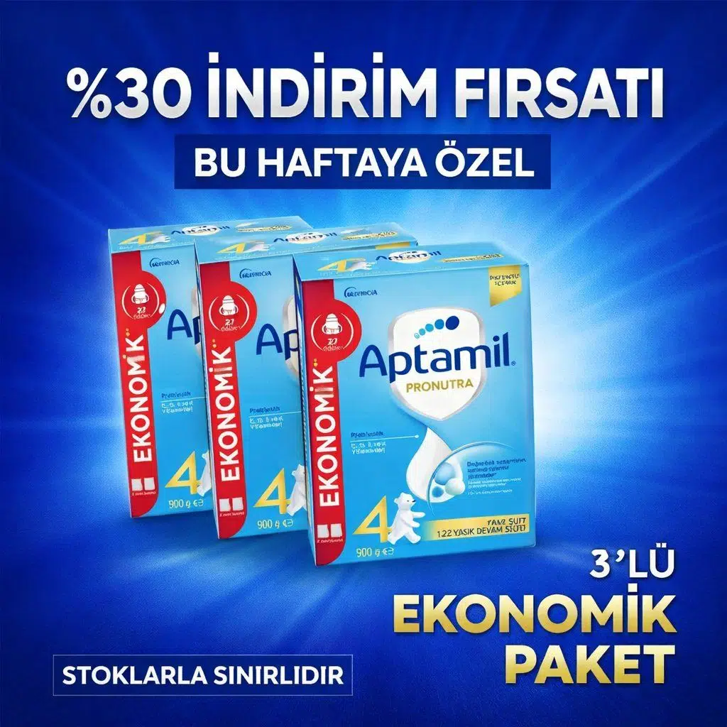 Aptamil 4 Çocuk Devam Sütü 900 gr 2 Adet