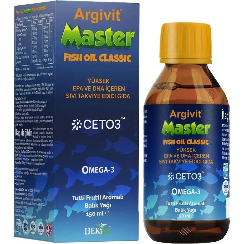 Argivit Master Fish Oil Epa ve Dha İçeren Balık Yağı 150 ml
