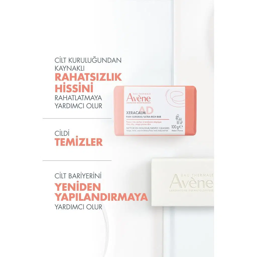 Avène Xeracalm A.D Atopiye Eğilimli Ciltler İçin Yıkama Barı 100 gr
