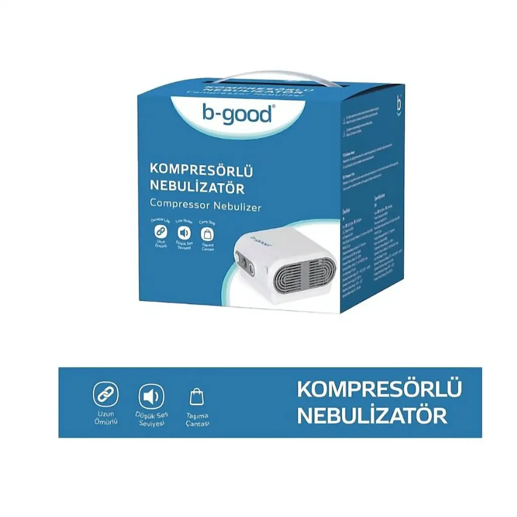 B-Good Kompresörlü Nebulizatör Cihazı (Çantalı)