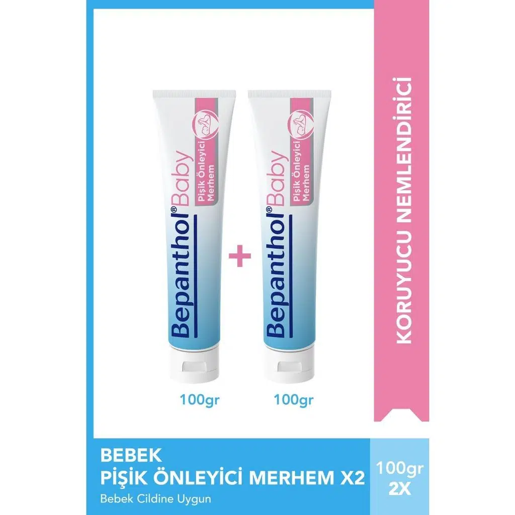 Bepanthol Baby Pişik Kremi 100 gr 2 Adet