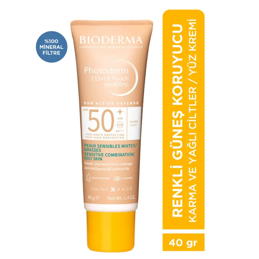 Bioderma Photoderm Cover Touch SPF50+ 40 gr - Claire Light