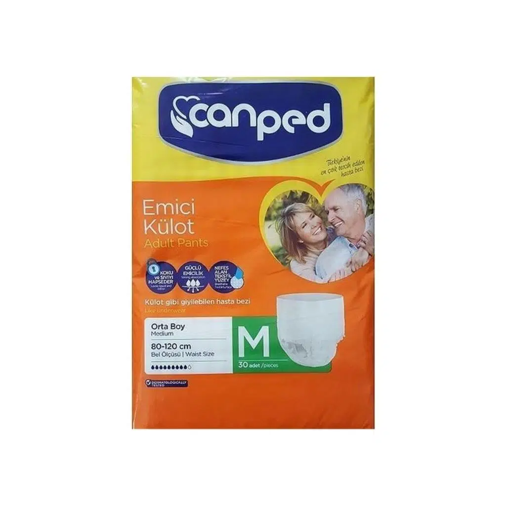 Canped Emici Kulot Hasta Bezi Orta 30 Adet