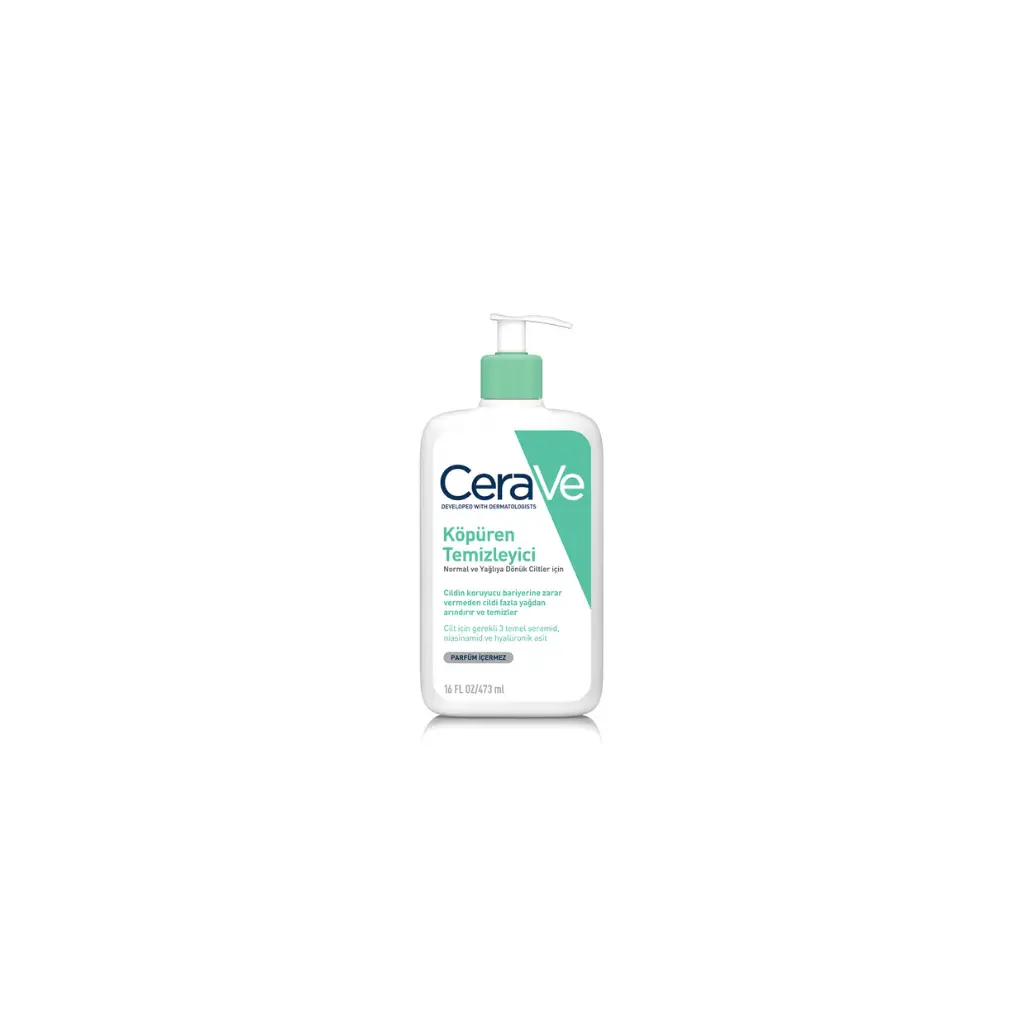 Cerave Normal ve Yağlı Ciltler İçin Köpüren Temizleyici 473 ml