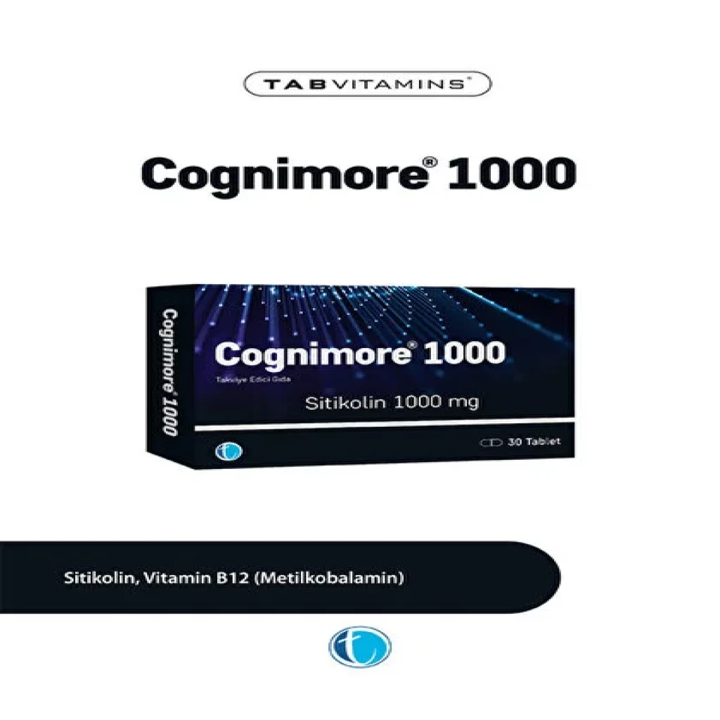 Cognimore Sitikolin 1000 mg 30 Tablet