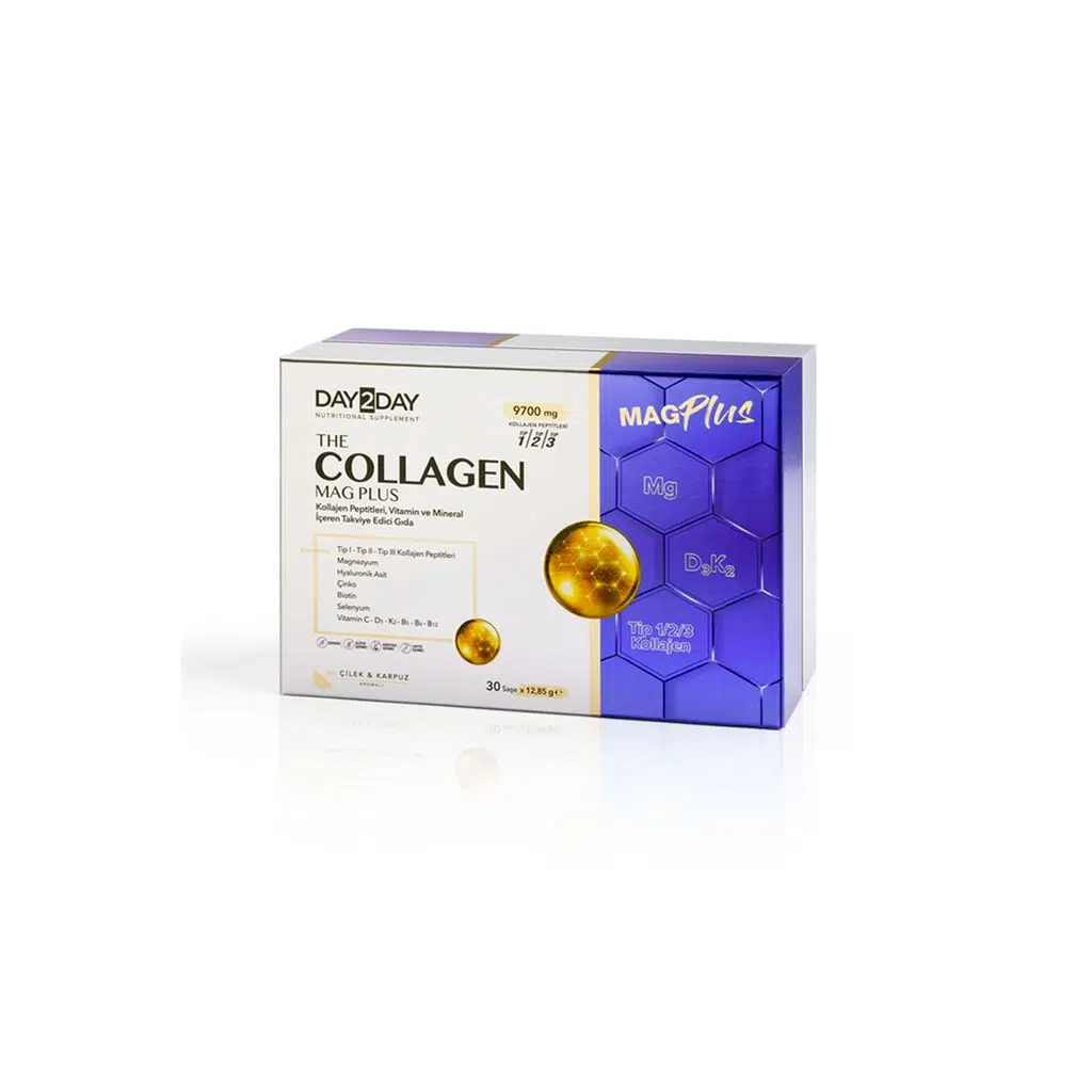Day2Day Collagen Mag Plus Çilek Karpuz Aromalı 30 Saşe