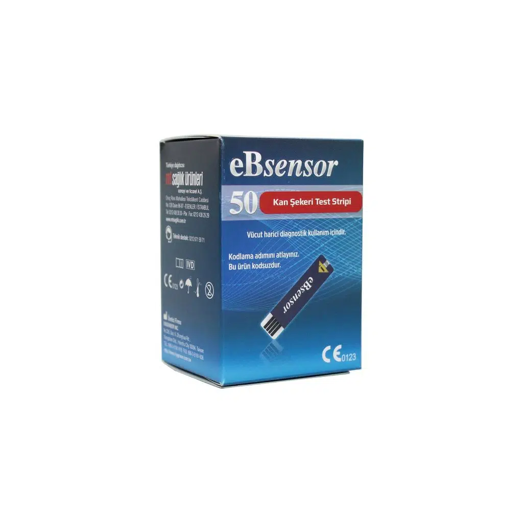 Ebsensor Şeker Ölçüm Strip 50 Lik