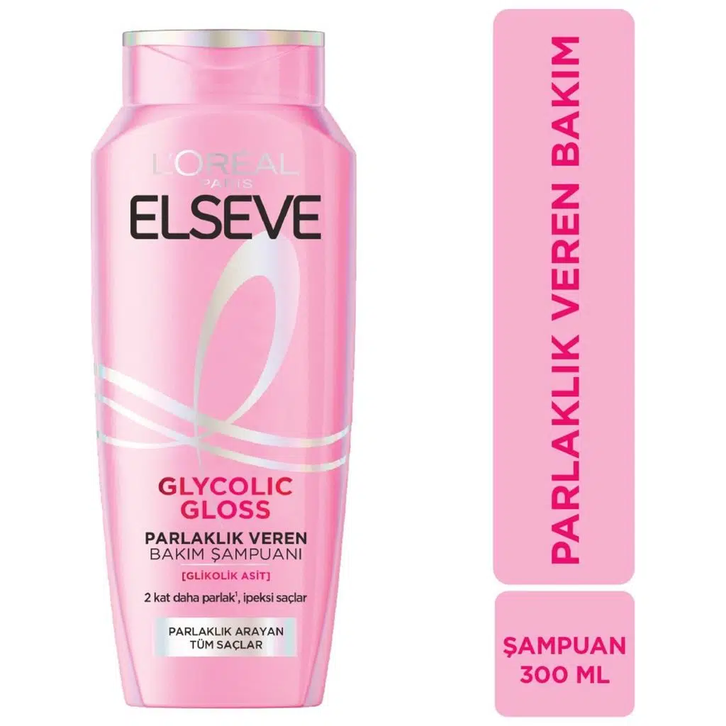 Elseve Glycolic Gloss Parlaklık Veren Bakım Şampuanı 300 ml