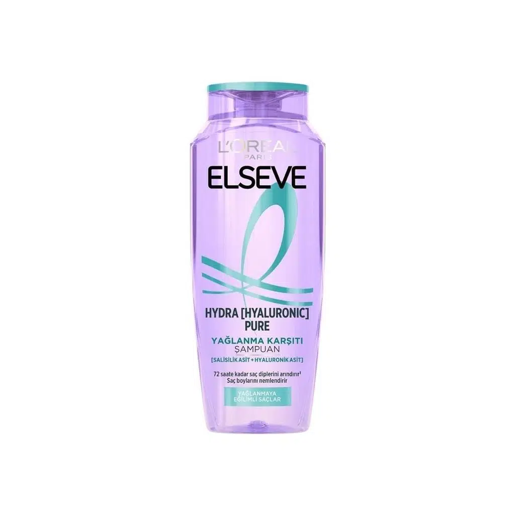 Elseve Hydra Hyaluronic Pure Salisilik Asit İçeren Yağlanma Karşıtı Arındırıcı Şampuan 300 ml