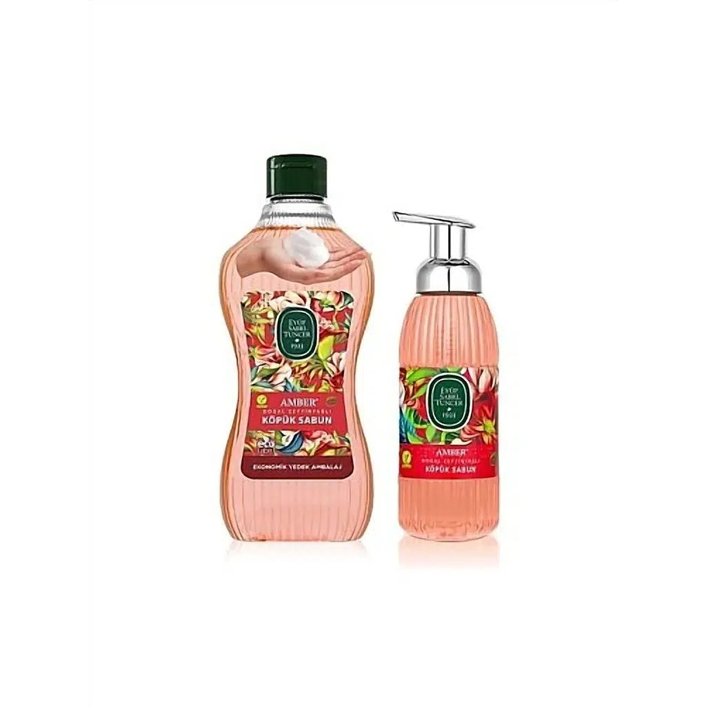 Eyüp Sabri Tuncer Amber Doğal Zeytinyağlı Köpük Sabun 1.5 lt + 500 ml - Lansman Set