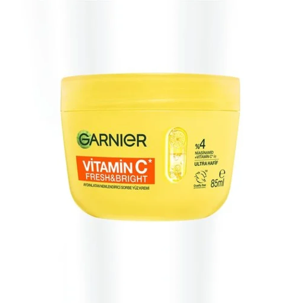 Garnier C Vitamini Fresh & Bright Aydınlatıcı Nemlendirici Sorbe Yüz Kremi 85 ml