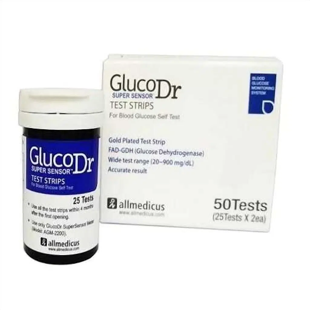 Gluco Dr Super Sensor Şeker Ölçüm Stribi 50'li