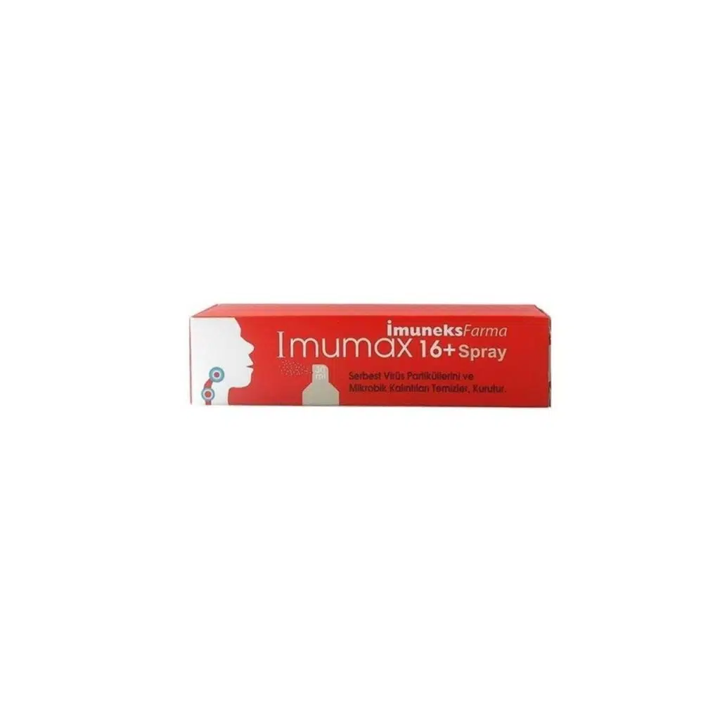 İmuneks Farma Imumax 16+ 30 ml Boğaz Spreyi