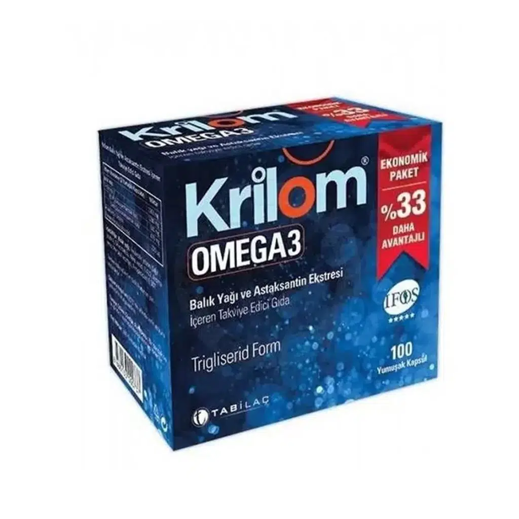 Krilom Omega-3 100 Yumuşak Kapsül