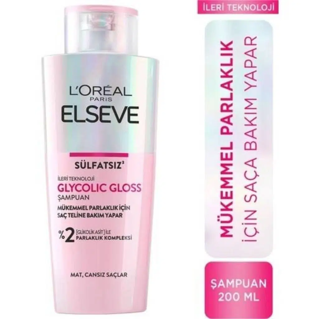 L'Oreal Paris Elseve Glycolic Gloss Sülfatsız Şampuan 200 ml