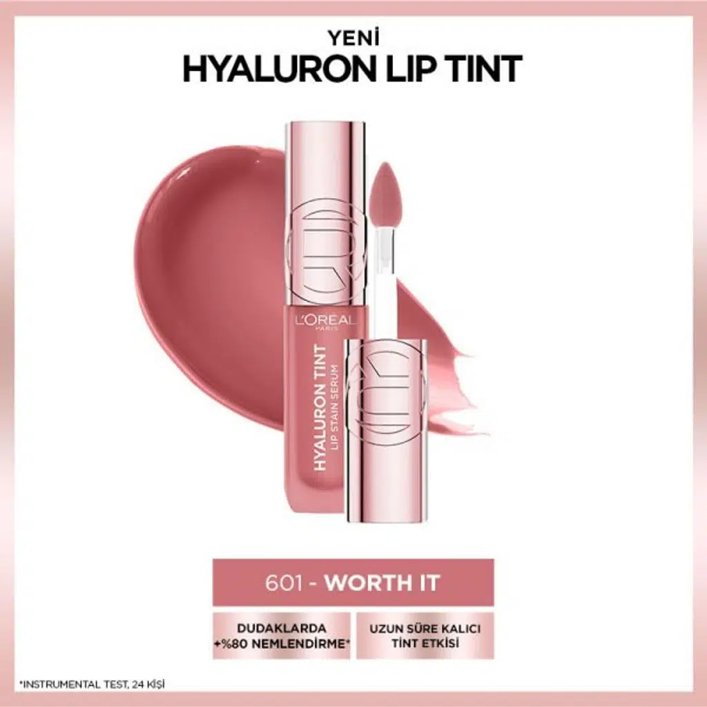 L'oreal Paris Hyaluron Lip Tint Dudak Parlatıcı 601 Worth It