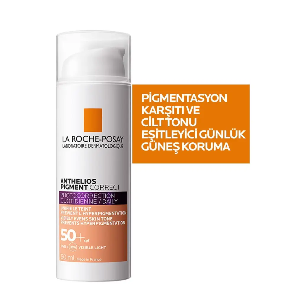 La Roche Posay Anthelios Pigment Correct Orta Ton Renkli Kırışıklık ve Leke Karşıtı Yüz Güneş Kremi