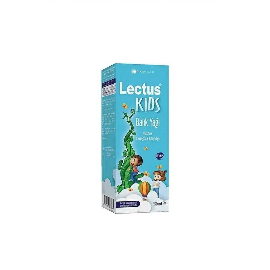 Lectus Kids Kral Şakir Karışık Meyve Aromalı Balık Yağı 150 ml