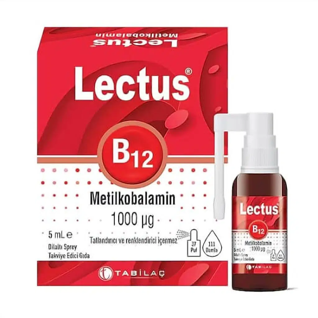Lectus Metilkobalamin B12 Dil Altı Sprey 5 ml
