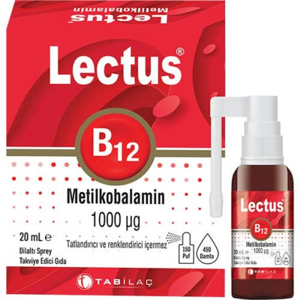 Lectus Metilkobalamin B12 Dilaltı Sprey 20 ml